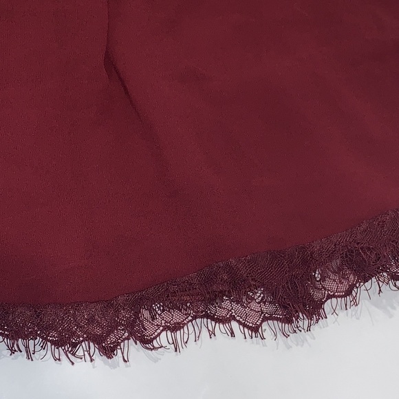 DRESS the population Burgundy Red One Shoulder bridesmaid midi dress size Small - Picture 13 of 15